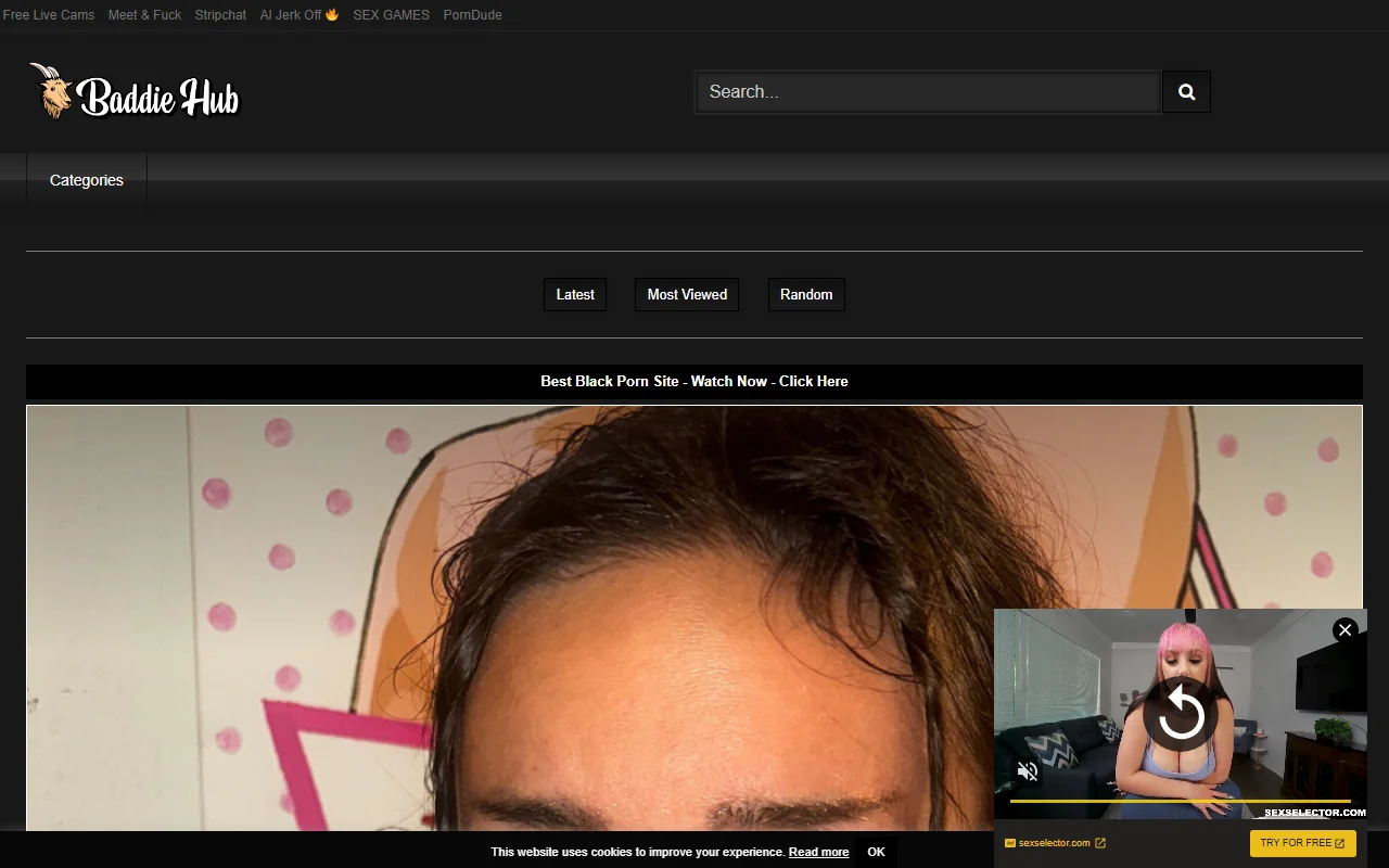 Screenshot of Baddiehub